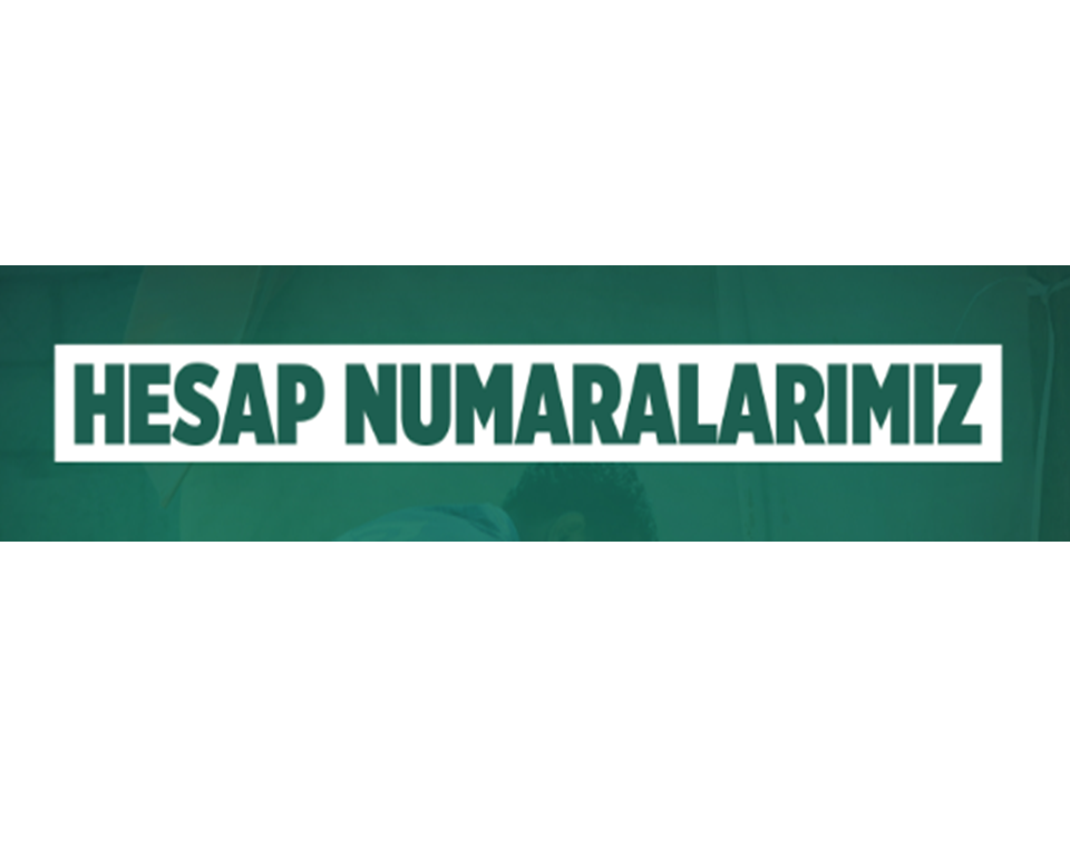Hesap Numaralarımız